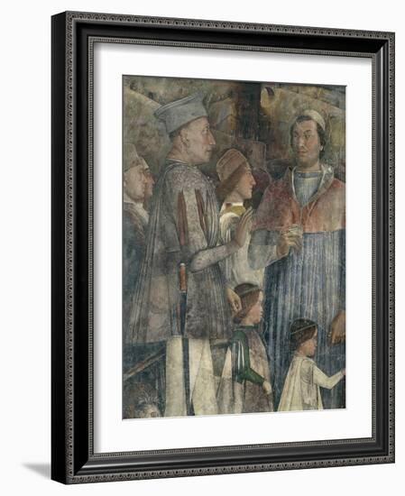 Louis II, Cardinal Francesco, Francesco II and Sigismondo Gonzaga-Andrea Mantegna-Framed Giclee Print