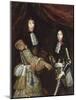 Louis II de Bourbon, 4° prince de Condé, dit le Grand Condé (1621-1686) et son fils aîné-Claude Lefebvre-Mounted Giclee Print