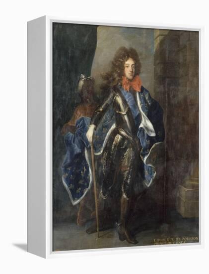 Louis III de Bourbon, 6ème prince de Condé en 1709 (1668-1710) représenté e-Hyacinthe Rigaud-Framed Premier Image Canvas