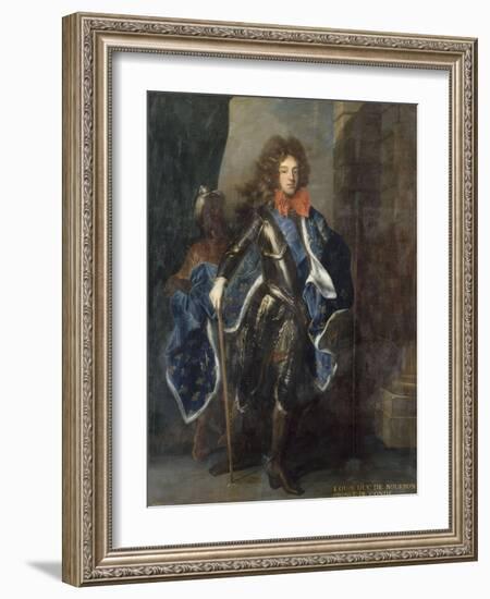 Louis III de Bourbon, 6ème prince de Condé en 1709 (1668-1710) représenté e-Hyacinthe Rigaud-Framed Giclee Print