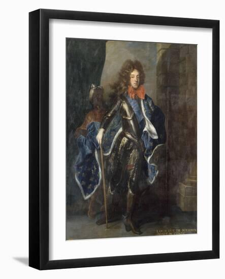 Louis III de Bourbon, 6ème prince de Condé en 1709 (1668-1710) représenté e-Hyacinthe Rigaud-Framed Giclee Print