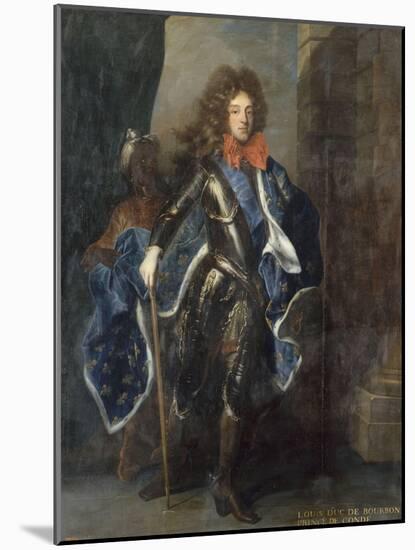 Louis III de Bourbon, 6ème prince de Condé en 1709 (1668-1710) représenté e-Hyacinthe Rigaud-Mounted Giclee Print