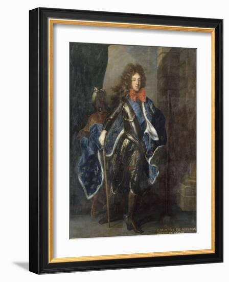 Louis III de Bourbon, 6ème prince de Condé en 1709 (1668-1710) représenté e-Hyacinthe Rigaud-Framed Giclee Print