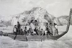 Tahitian Chiefs Boarding Coquille-Louis Isidore Duperrey-Giclee Print