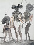 Inhabitants of Tahiti, Society Islands-Louis Isidore Duperrey-Giclee Print