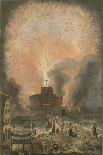 The Great Eruption of Mt. Vesuvius-Louis Jean Desprez-Giclee Print