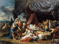 Alexander the Great and Hephaestion at the Deathbed of the Wife of Darius III-Louis-Jean-François Lagrenée-Giclee Print