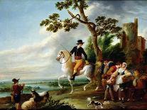 A Romantic Meeting-Louis Joseph Watteau-Giclee Print