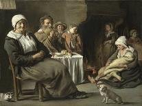 Four Figures at a Table, C. 1643-Louis Le Nain-Giclee Print