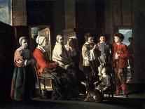 Peasant Family in an Interior, circa 1643-Louis Le Nain-Giclee Print
