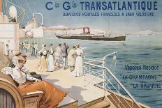 Cie. Gle. Transatlantique, circa 1910-Louis Lessieux-Framed Premier Image Canvas