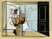Still Life in Front of Balcony; Nature Morte Devant Le Balcon, 1929-Louis Marcoussis-Framed Giclee Print