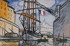 Marseille, bateaux au port, 1920-Louis-Mathieu Verdilhan-Giclee Print