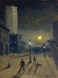 New York at Night-Louis Michel Eilshemius-Framed Giclee Print