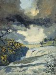 Niagara Falls, 1907-08 (Oil on Canvas)-Louis Michel Eilshemius-Giclee Print