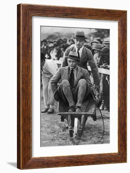 Louis Mountbatten Wheels His Cousin, the Prince of Wales, at a Gymkhana in Malta, 1936-null-Framed Giclee Print