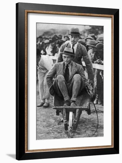 Louis Mountbatten Wheels His Cousin, the Prince of Wales, at a Gymkhana in Malta, 1936-null-Framed Giclee Print