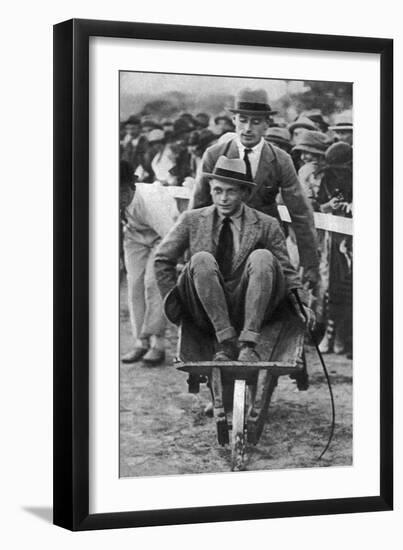 Louis Mountbatten Wheels His Cousin, the Prince of Wales, at a Gymkhana in Malta, 1936-null-Framed Giclee Print