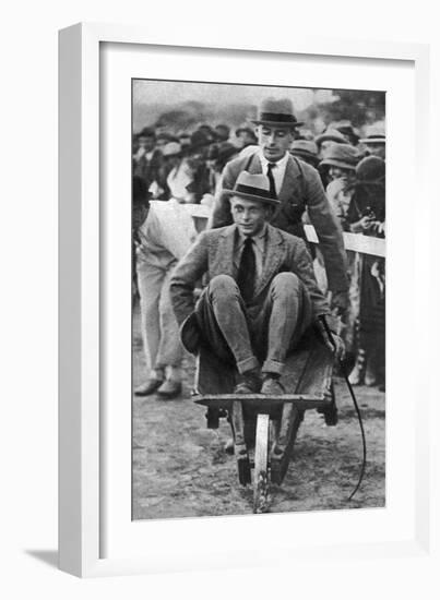 Louis Mountbatten Wheels His Cousin, the Prince of Wales, at a Gymkhana in Malta, 1936-null-Framed Giclee Print