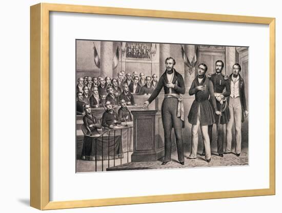 Louis-Napoleon Swears Allegiance to the Republic in December 1848-null-Framed Giclee Print