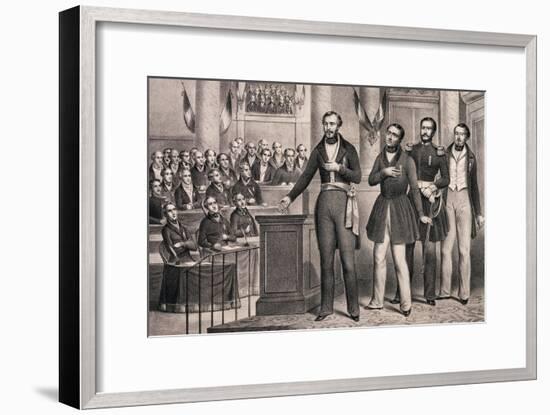 Louis-Napoleon Swears Allegiance to the Republic in December 1848-null-Framed Giclee Print