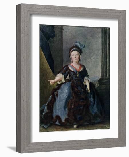 Louis of France, 1754-Jean-Marc Nattier-Framed Giclee Print