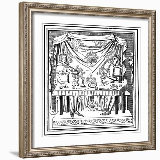 Louis of Taranto Instituting the Order of the Holy Ghost, 14th Century-null-Framed Giclee Print