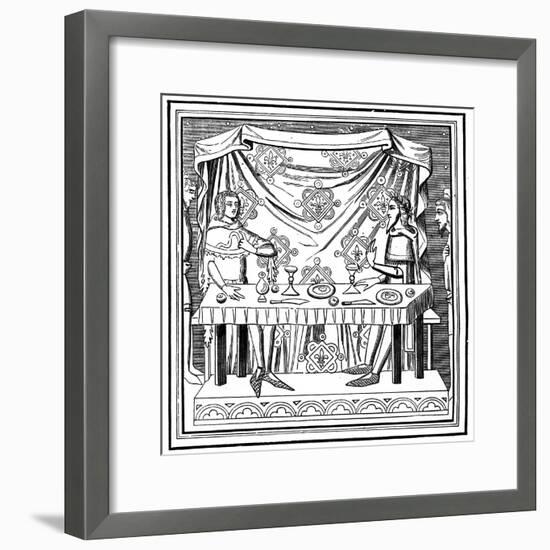 Louis of Taranto Instituting the Order of the Holy Ghost, 14th Century-null-Framed Giclee Print