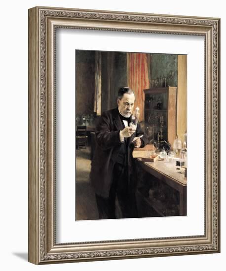 Louis Pasteur (1822-95) in His Laboratory, 1885-Albert Edelfelt-Framed Giclee Print