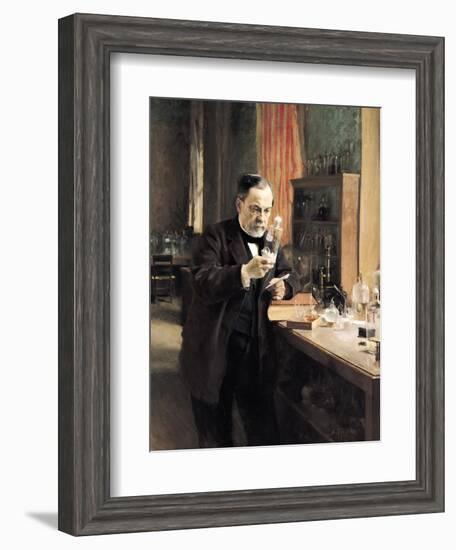 Louis Pasteur (1822-95) in His Laboratory, 1885-Albert Edelfelt-Framed Giclee Print