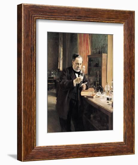 Louis Pasteur (1822-95) in His Laboratory, 1885-Albert Edelfelt-Framed Giclee Print