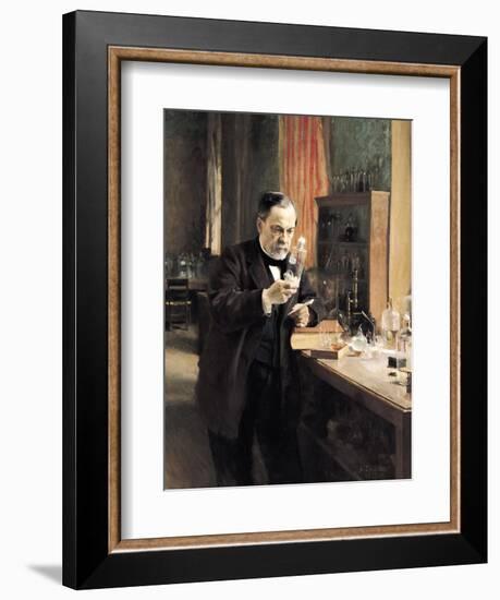 Louis Pasteur (1822-95) in His Laboratory, 1885-Albert Edelfelt-Framed Giclee Print