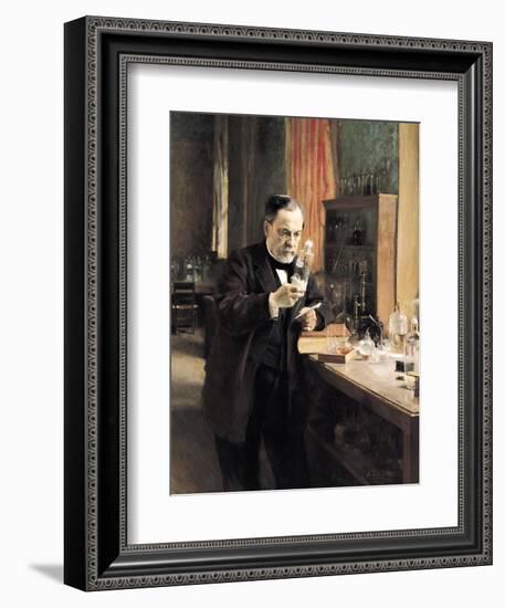 Louis Pasteur (1822-95) in His Laboratory, 1885-Albert Edelfelt-Framed Giclee Print