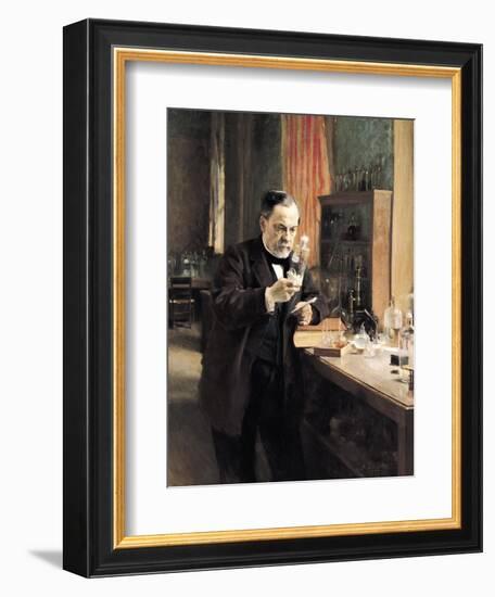 Louis Pasteur (1822-95) in His Laboratory, 1885-Albert Edelfelt-Framed Giclee Print