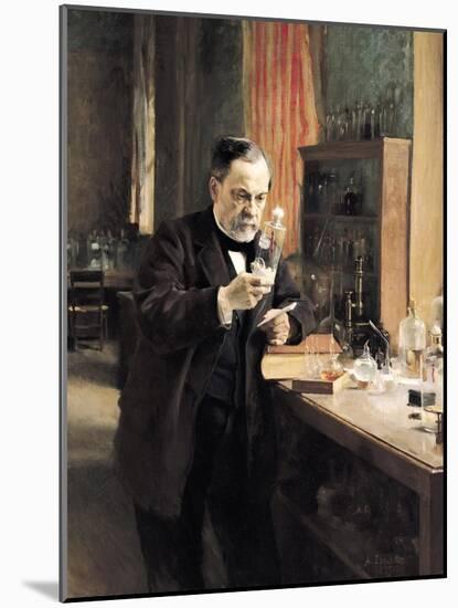 Louis Pasteur (1822-95) in His Laboratory, 1885-Albert Edelfelt-Mounted Giclee Print