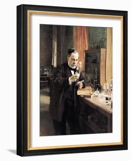 Louis Pasteur (1822-95) in His Laboratory, 1885-Albert Edelfelt-Framed Giclee Print