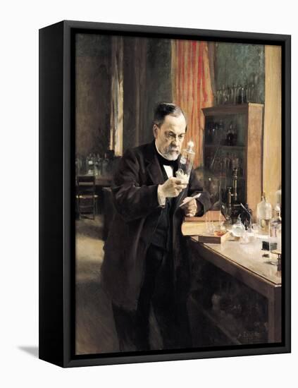 Louis Pasteur (1822-95) in His Laboratory, 1885-Albert Edelfelt-Framed Premier Image Canvas