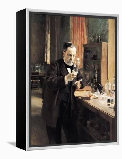 Louis Pasteur (1822-95) in His Laboratory, 1885-Albert Edelfelt-Framed Premier Image Canvas