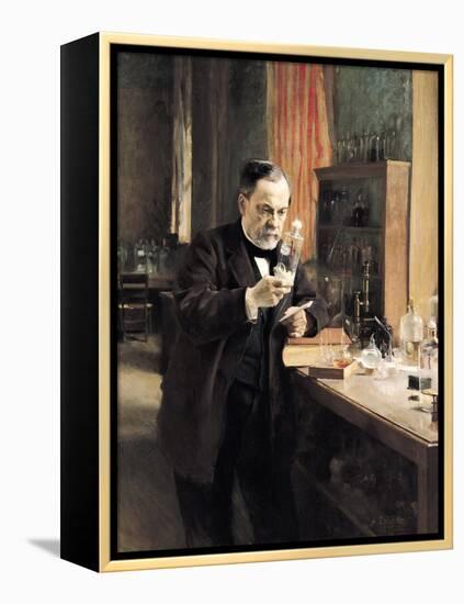 Louis Pasteur (1822-95) in His Laboratory, 1885-Albert Edelfelt-Framed Premier Image Canvas