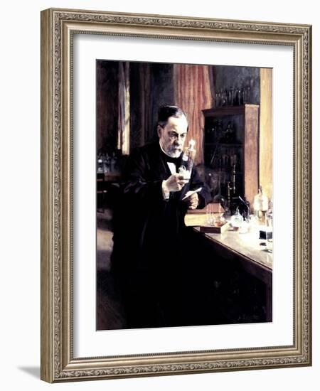 Louis Pasteur, 1885-Albert Edelfelt-Framed Giclee Print