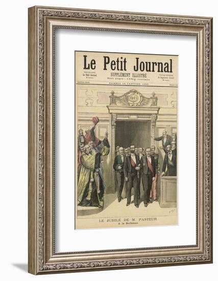 Louis Pasteur French Chemist and Microbiologist Honoured at the Sorbonne-Henri Meyer-Framed Photographic Print