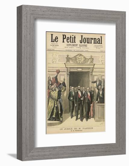 Louis Pasteur French Chemist and Microbiologist Honoured at the Sorbonne-Henri Meyer-Framed Photographic Print