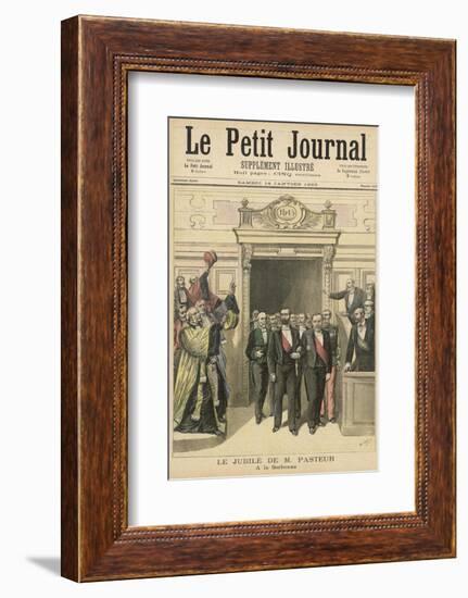 Louis Pasteur French Chemist and Microbiologist Honoured at the Sorbonne-Henri Meyer-Framed Photographic Print