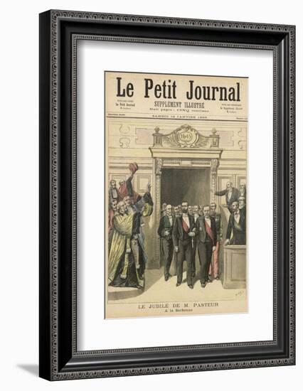 Louis Pasteur French Chemist and Microbiologist Honoured at the Sorbonne-Henri Meyer-Framed Photographic Print
