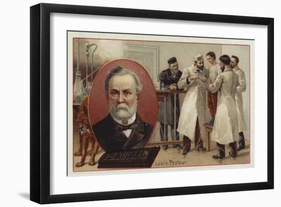 Louis Pasteur, French Chemist and Microbiologist-null-Framed Giclee Print