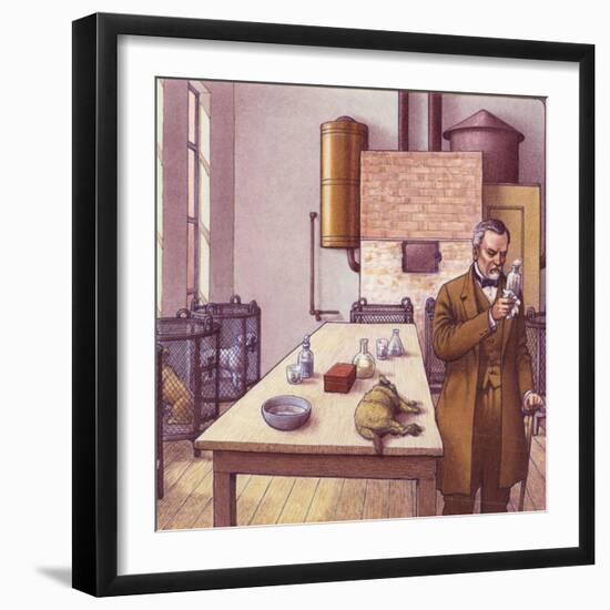 Louis Pasteur in His Laboratory-Pat Nicolle-Framed Giclee Print