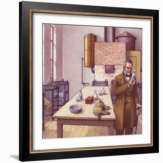 Louis Pasteur in His Laboratory-Pat Nicolle-Framed Giclee Print