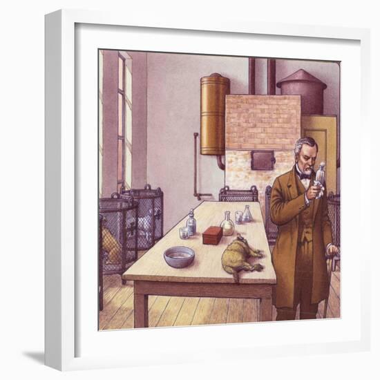 Louis Pasteur in His Laboratory-Pat Nicolle-Framed Giclee Print