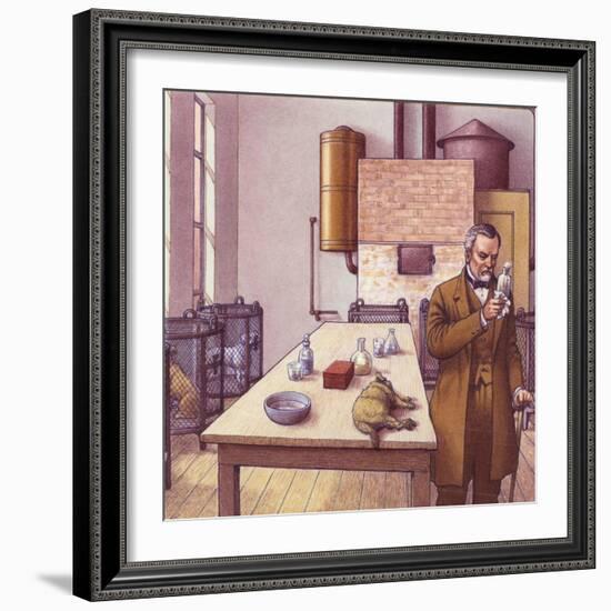 Louis Pasteur in His Laboratory-Pat Nicolle-Framed Giclee Print