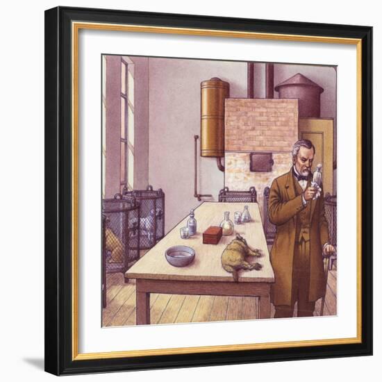 Louis Pasteur in His Laboratory-Pat Nicolle-Framed Giclee Print